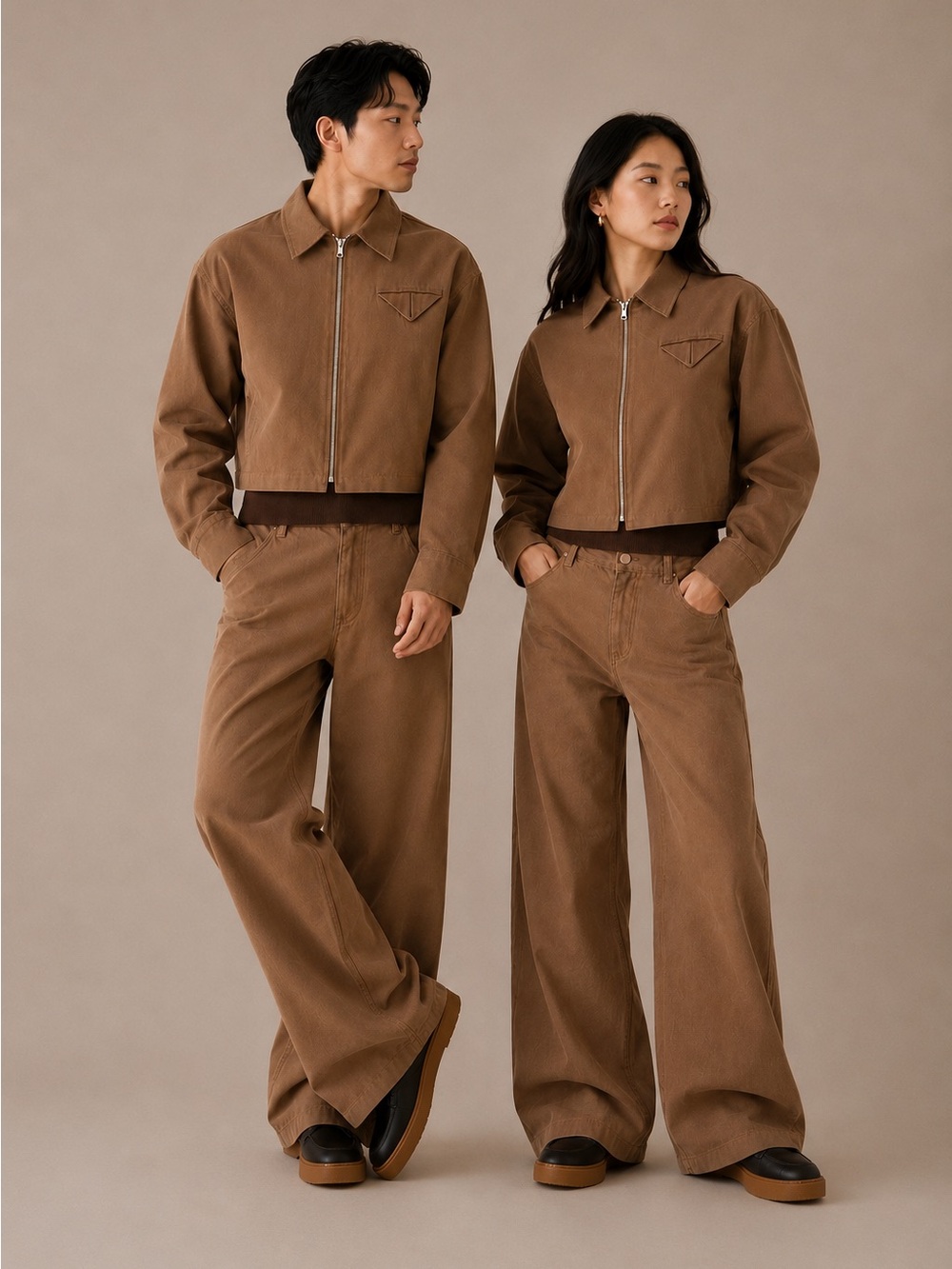 Bottega Veneta Cotton-Twill Blouson Cropped Jacket Brown IT48 Medium Daniel Lee